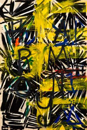 ter Hell · <strong>full blast dot com</strong> · 2021 · 210 x 140 cm · acrylic on canvas