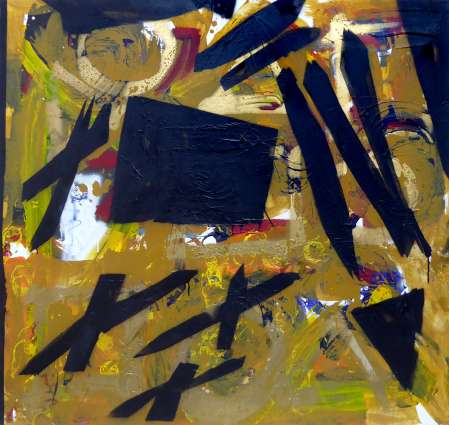 ter Hell · <strong>System kaputt machen</strong> [Break the System] · 2021 · 135 x 140 cm