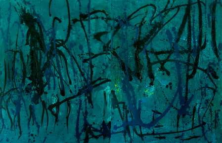 ter Hell · <strong>Affentanz</strong> · 2022 · 2-parts · 180 x 280 cm