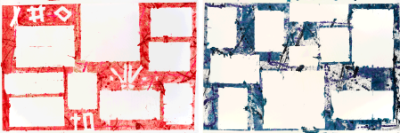 ter Hell · untitled (Fields 2) · 2018 · diptych · each 190 x 230 cm · acrylic on canvas