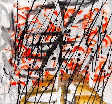 ter Hell · <strong>New Year’s speech</strong> [Neujahrsansprache] · 2019 · 135 x 140 cm · acrylic on canvas