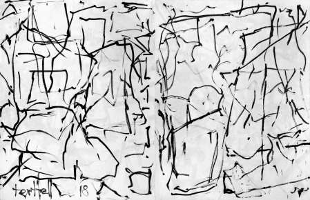 ter Hell · <strong>White Flag</strong> · 2017 · 2-parts · 200 x 320 cm · acrylic on canvas