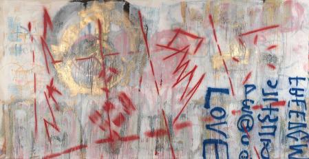ter Hell · <strong>Turnaround</strong> · 2007 · 200 x 410 cm · acrylic, spray on canvas