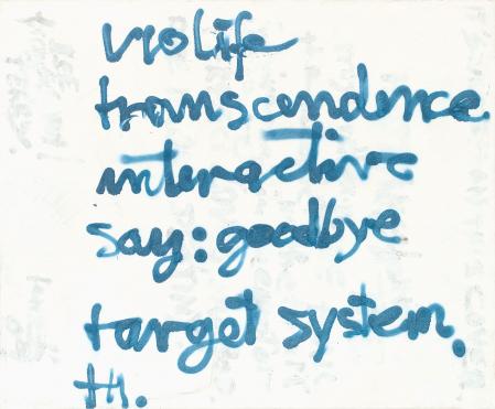 ter Hell · <strong>Violife</strong> · 2010 · 80 x 110 cm · spray, oil on canvas