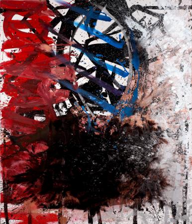 ter Hell · <strong>Merry go round</strong> · 2013 · 220 x 160 cm · acrylic on canvas
