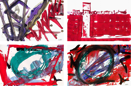 ter Hell · untitled · 2015 · each 140 x 110 cm · acrylic on paper
