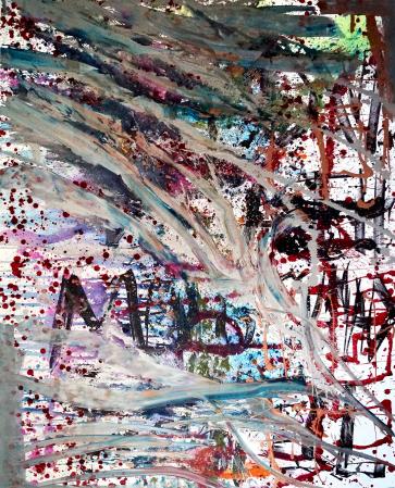 ter Hell · <strong>Muster im Rauschen</strong> · 2016 · 250 x 200 cm · acrylic on canvas