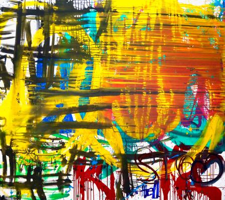 ter Hell · <strong>PR gag</strong> · 2016 · 170 x 190 cm · acrylic on canvas
