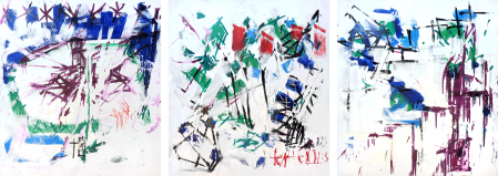 ter Hell · <strong>Decapitation|Deformation|Depression</strong> · 2018 · triptych · each 230x210cm