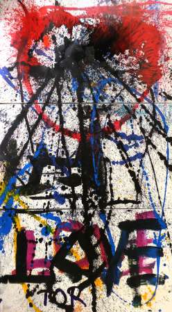 ter Hell · Love · 2021 · 270 x 150 cm (3 parts)