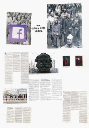 ter Hell · <strong>Schöne neue Welten</strong> [Brave new worlds] · from the collage series 'L'article' · SpiegelBox 4 (2017) · 100 x 70 cm