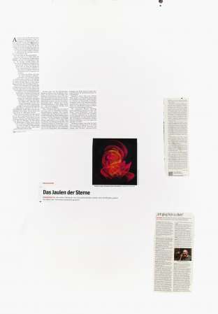 ter Hell · <strong>Das Jaulen der Sterne</strong> [The howling of the stars] · from the collage series 'L'article' · SpiegelBox 4 (2017) · 100 x 70 cm